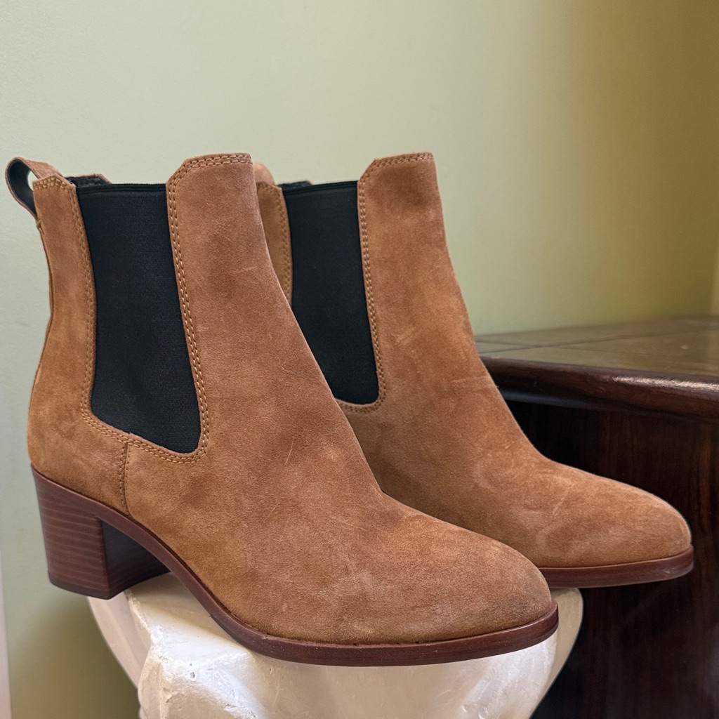 Rag & Bone Hazel Tan Suede Ankle Booties Size 11 Women H22n12